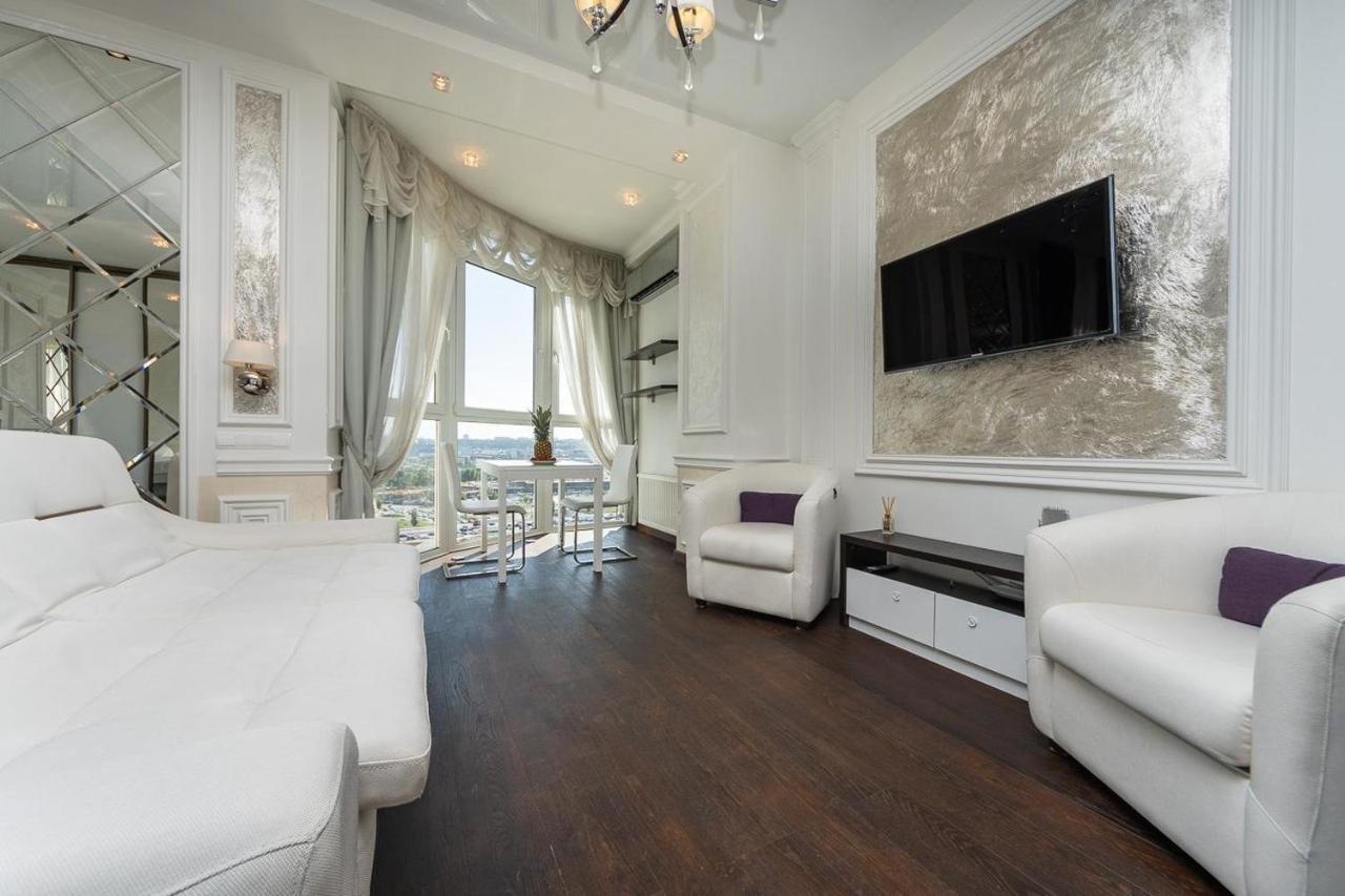 Exquisite panoramic views apartment Dnipro embankment Kiev Exterior foto
